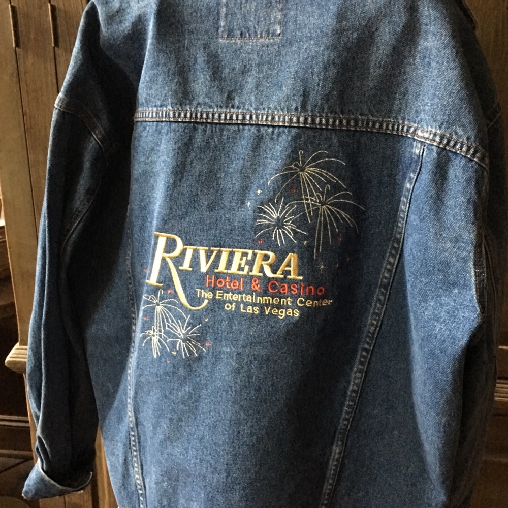 Vintage Vegas Blues Riviera Resort Casino Jacket Gem